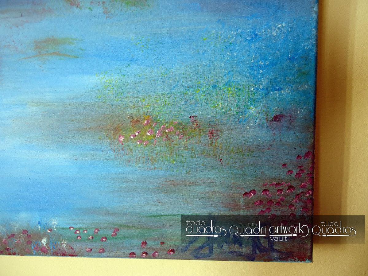 Tableau "Le lac bleu" <br /> A. Croxatto