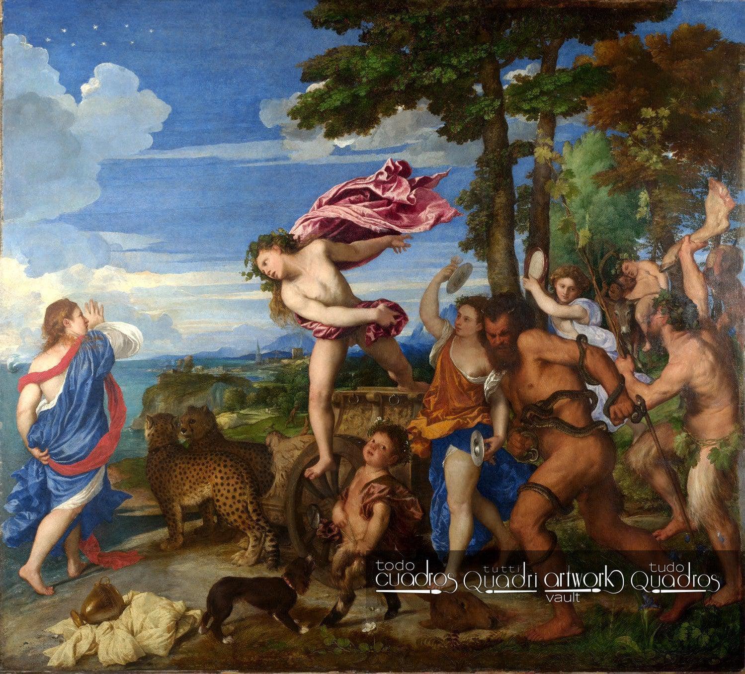 Bacchus et Ariane, Titien