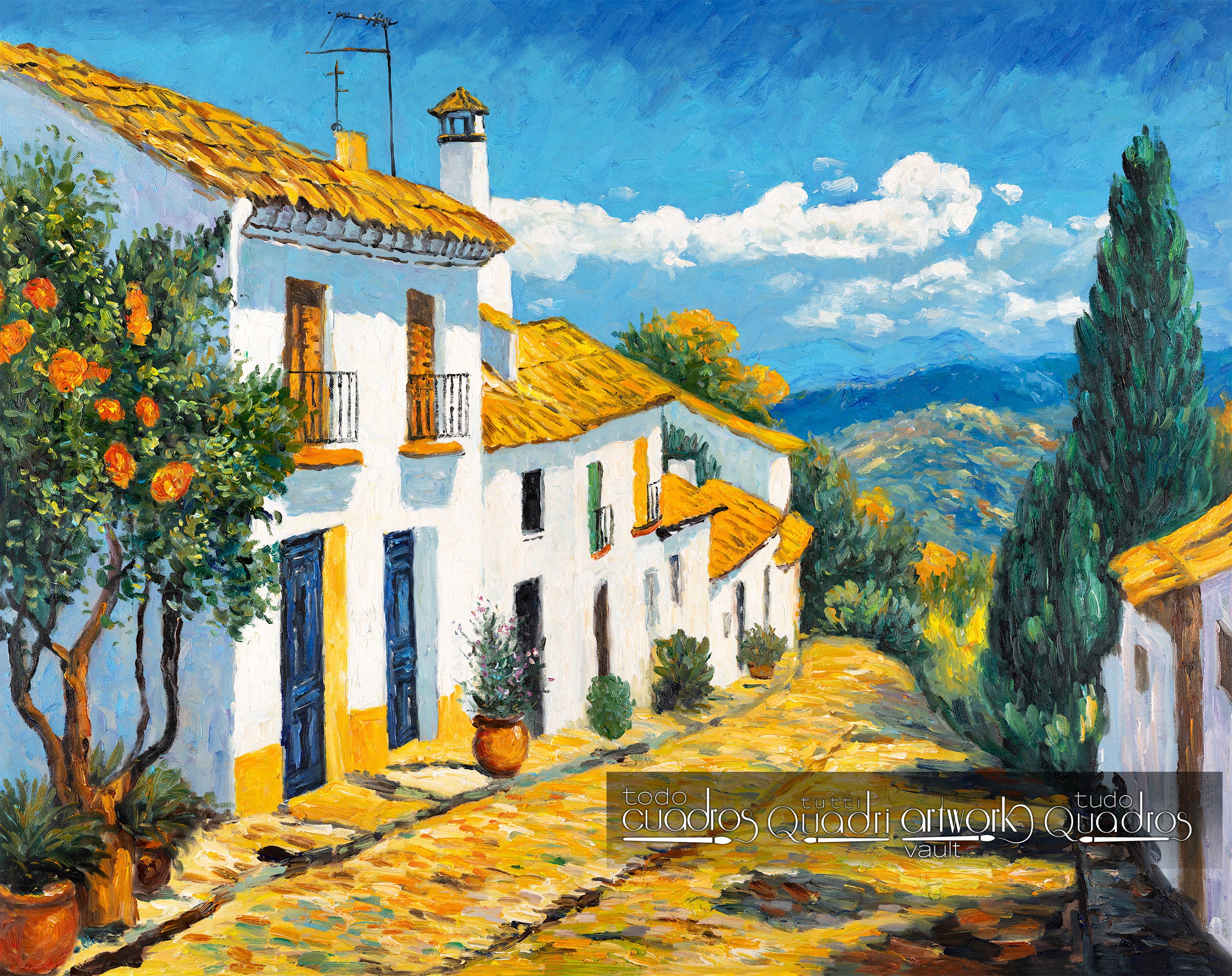 La lumière du sud, style Van Gogh