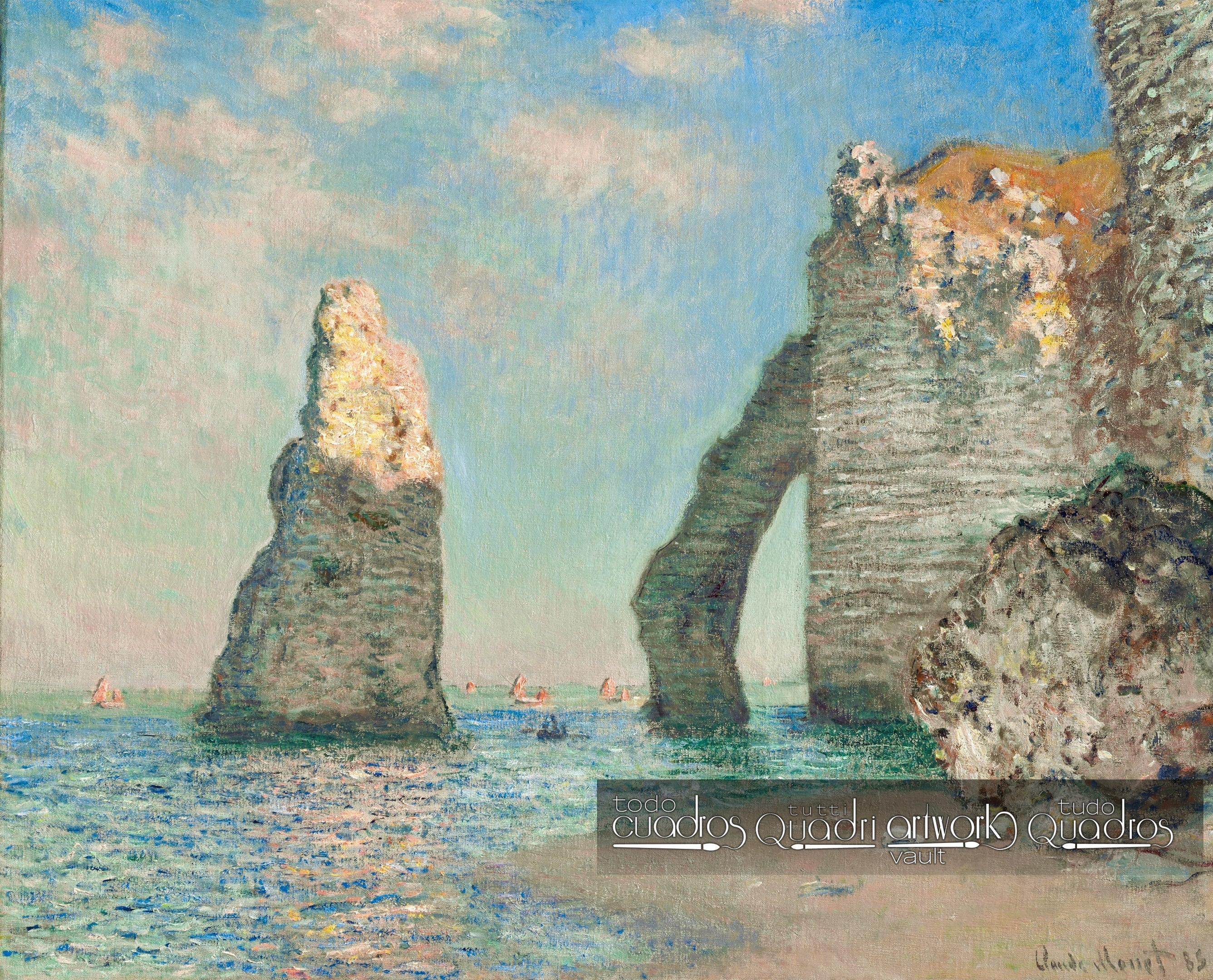 Falaises en Etretat, Monet