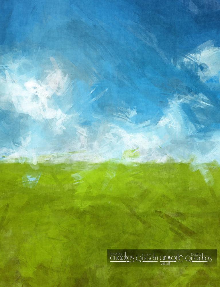 Herbe et ciel, Abstrait