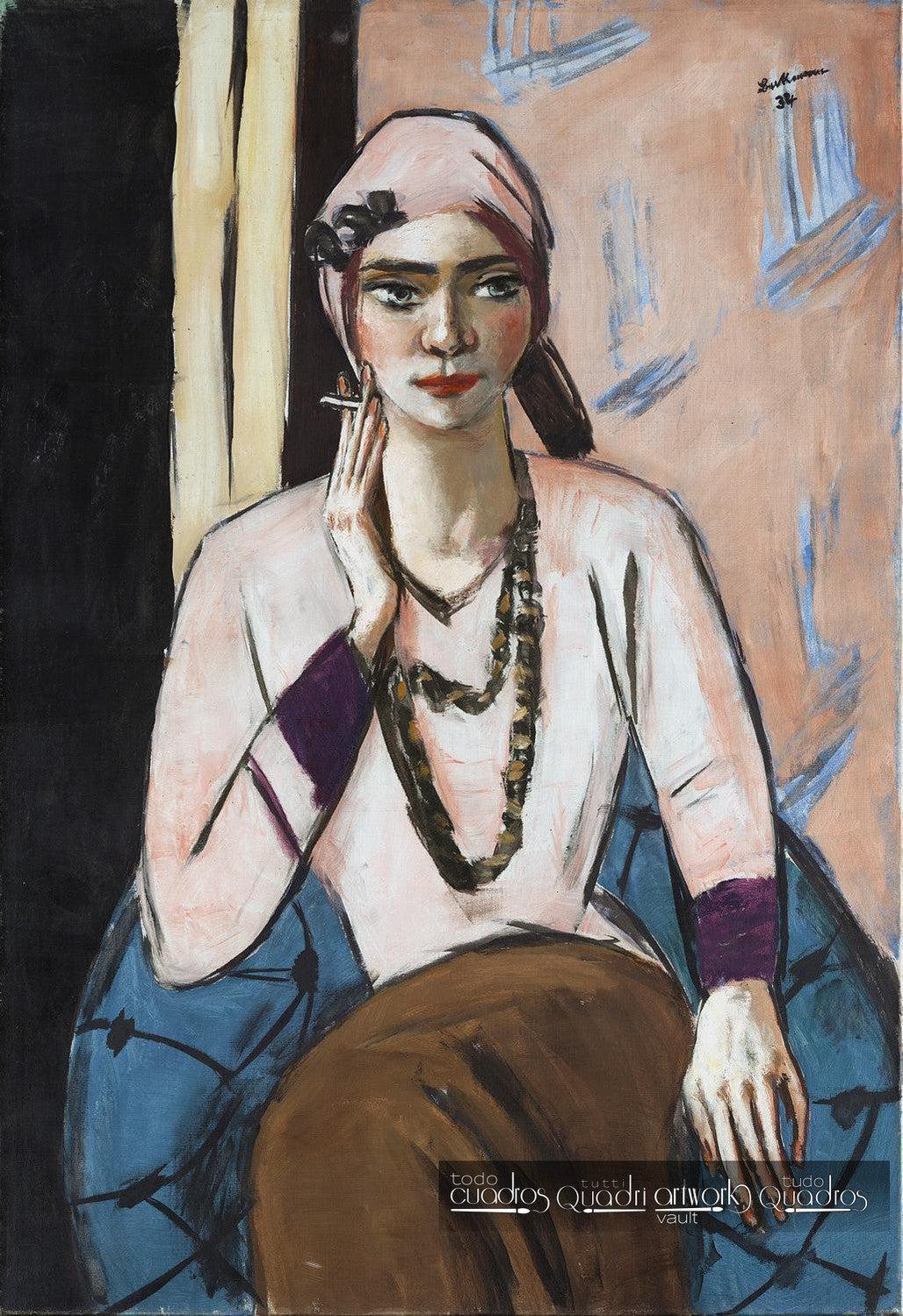 
Quappi en rose, Max Beckmann