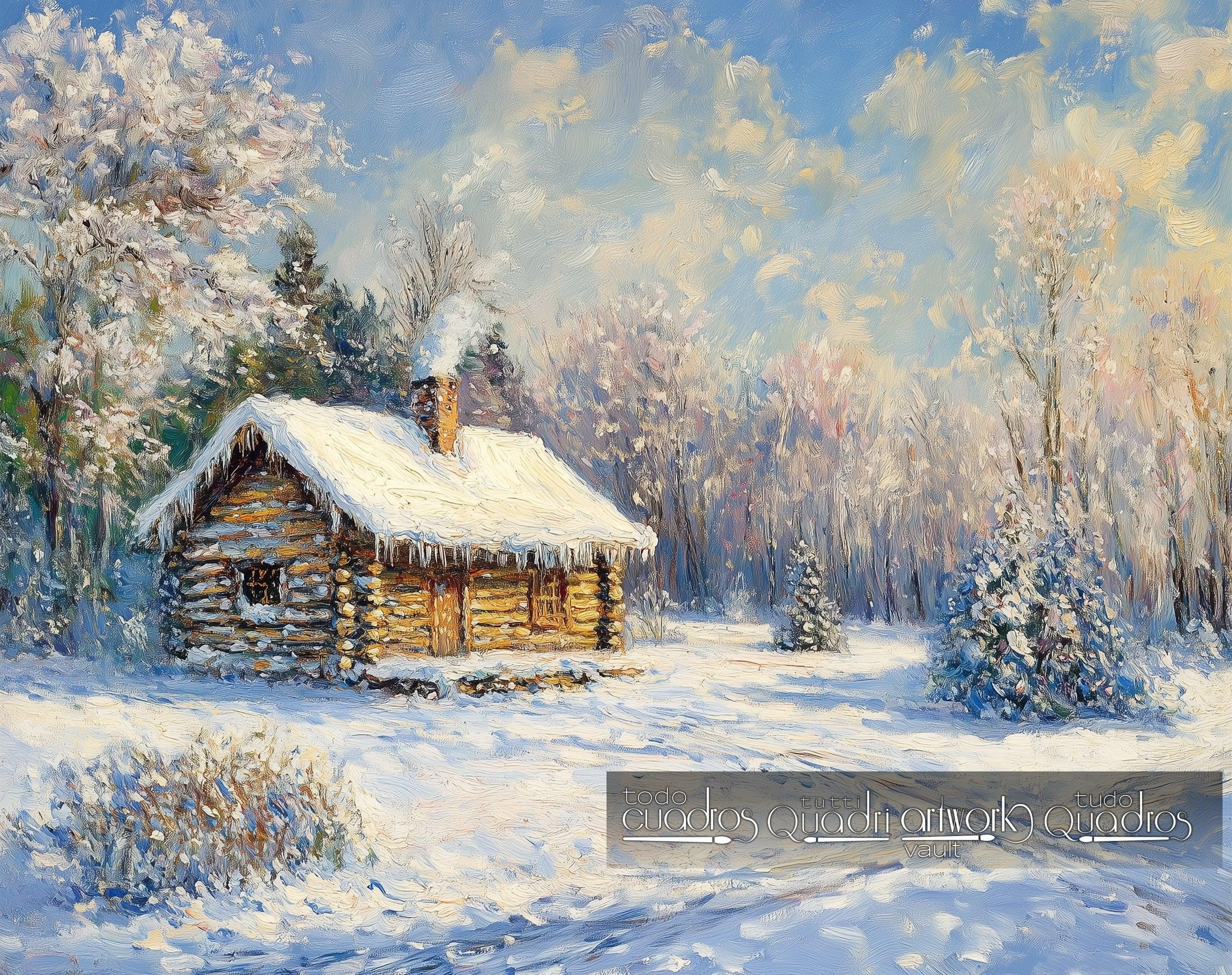 Murmures d’hiver, style Monet