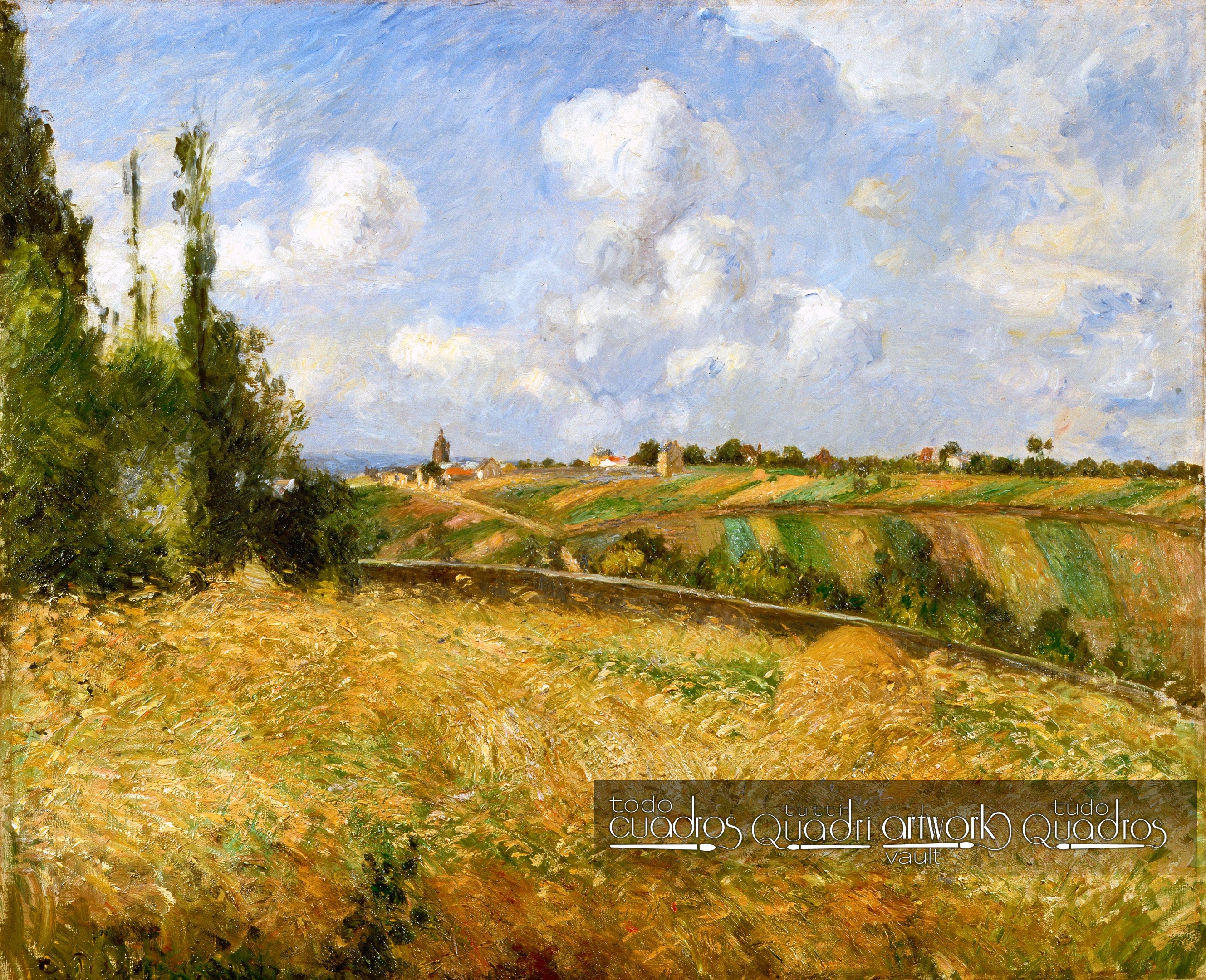 Un champ de seigle, Pissarro
