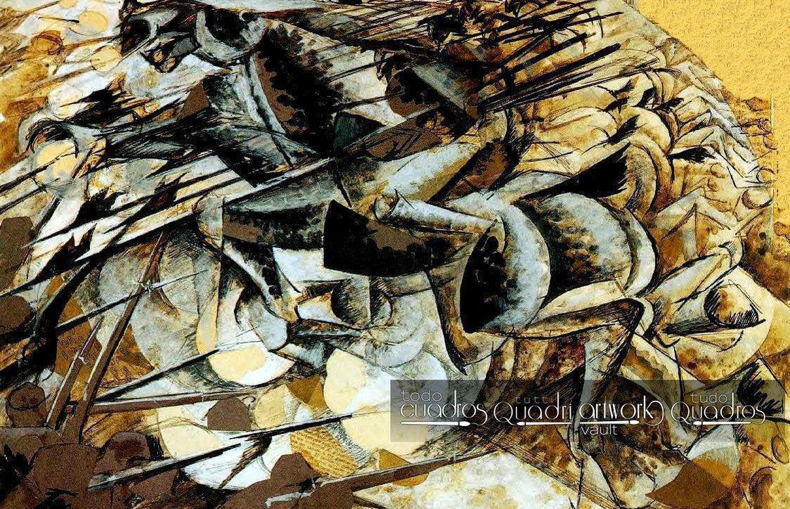 La charge de lanciers, Boccioni