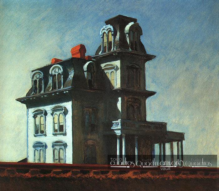 Maison au bord de la voie ferrée, Hopper