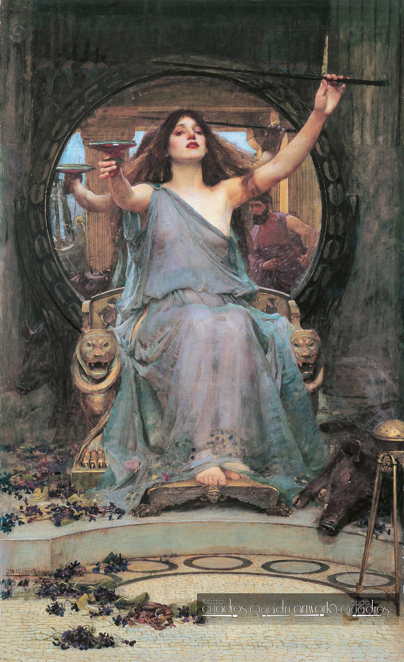 
Circé offrant la coupe à Ulysse, Waterhouse