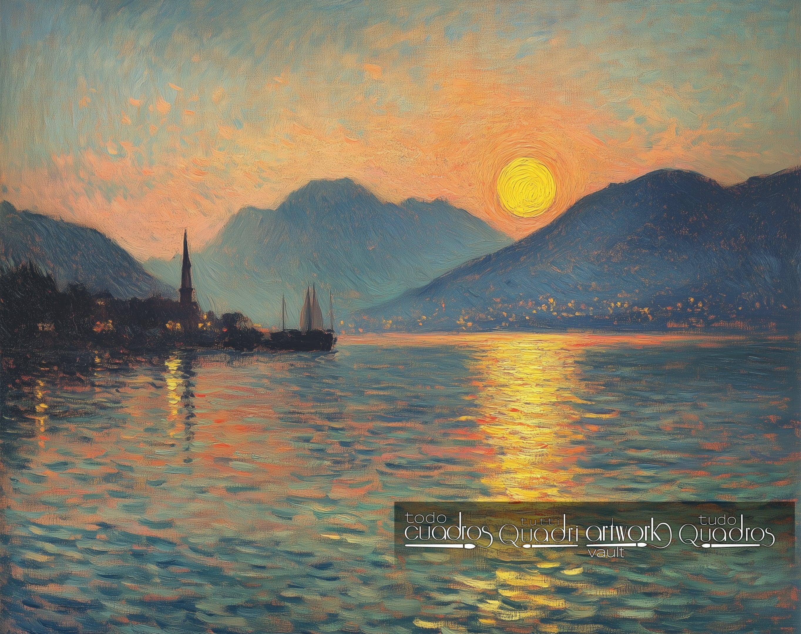 Crépuscule éternel, style Monet