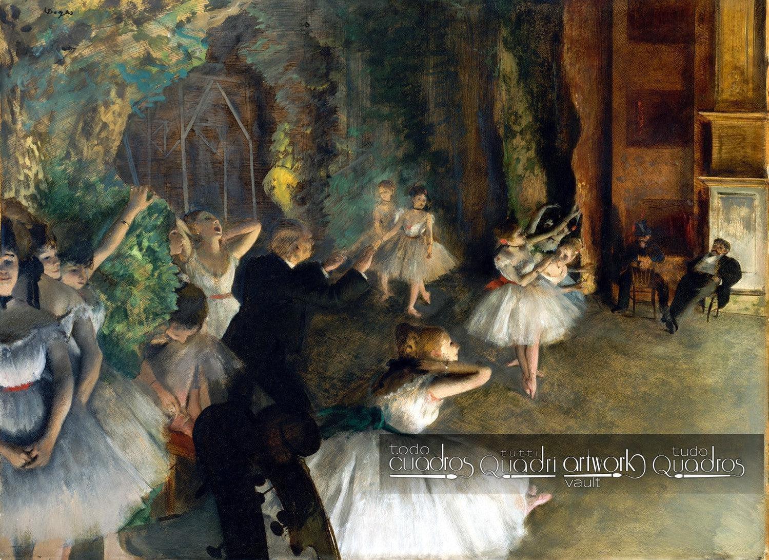 
Répétition d'un ballet sur la scène, Degas