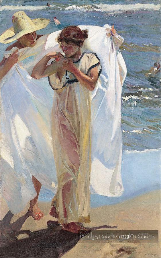 Après le bain, Sorolla