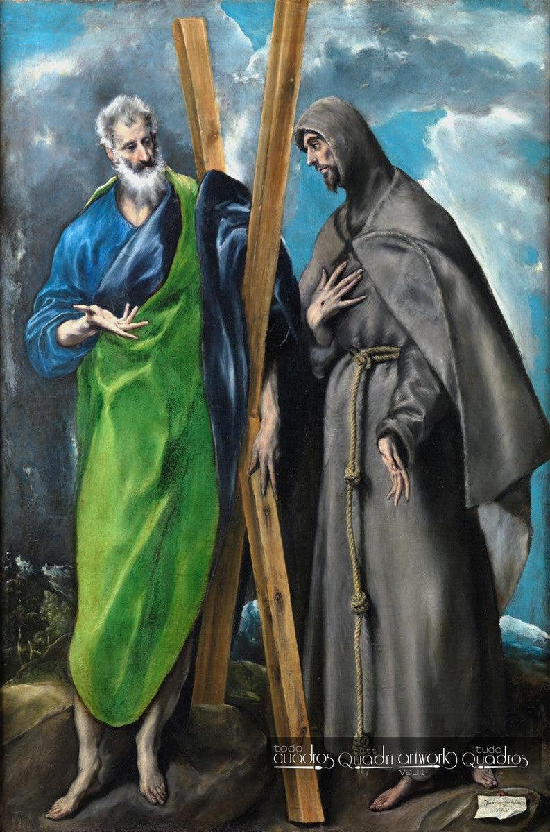 
Saint André et Saint François, Le Greco