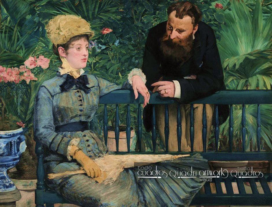 Dans la serre, Manet