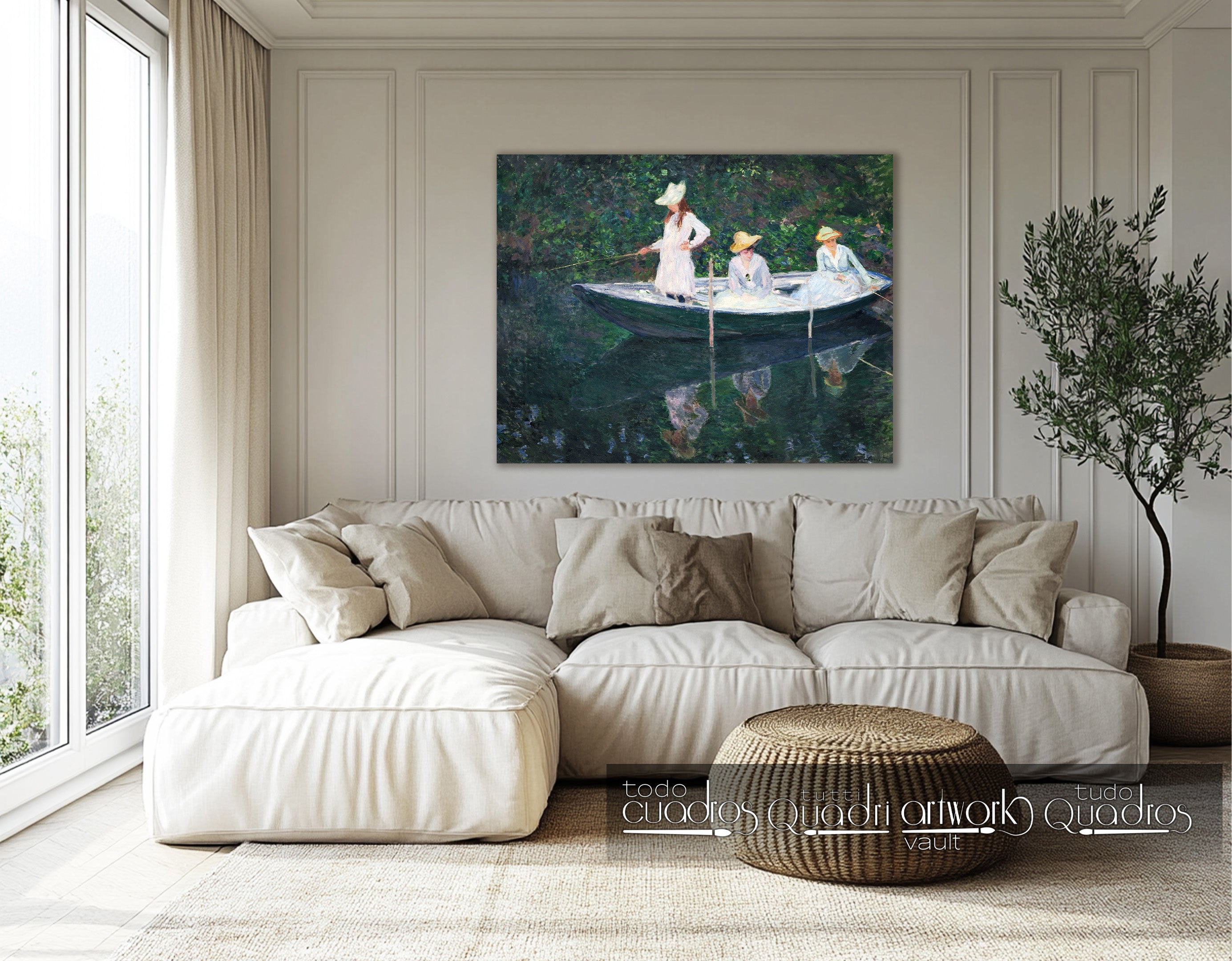 La barque à Giverny, Monet