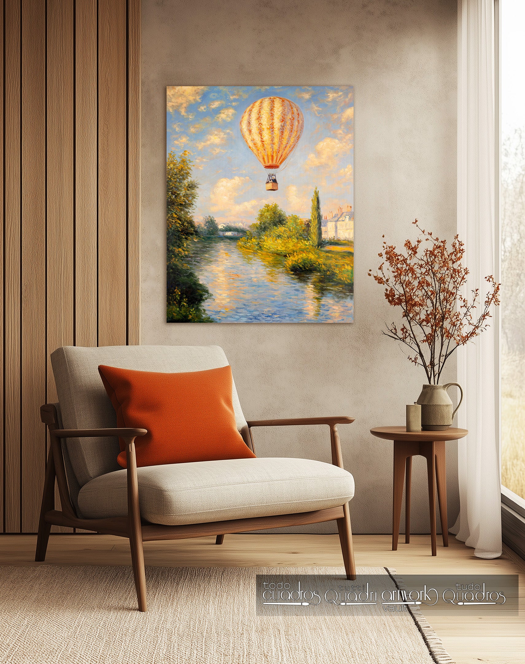 Voyage parmi les nuages, style Monet