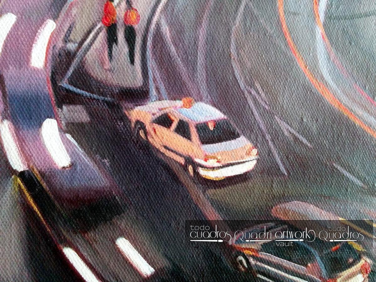 La Gran Vía de Madrid la nuit