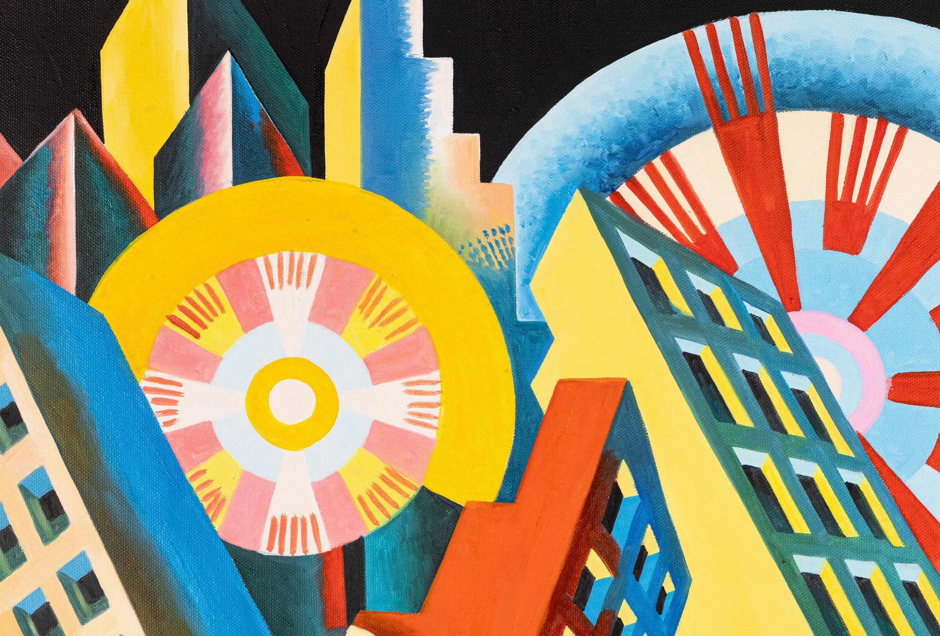 Gratte-ciel et tunnel, Depero