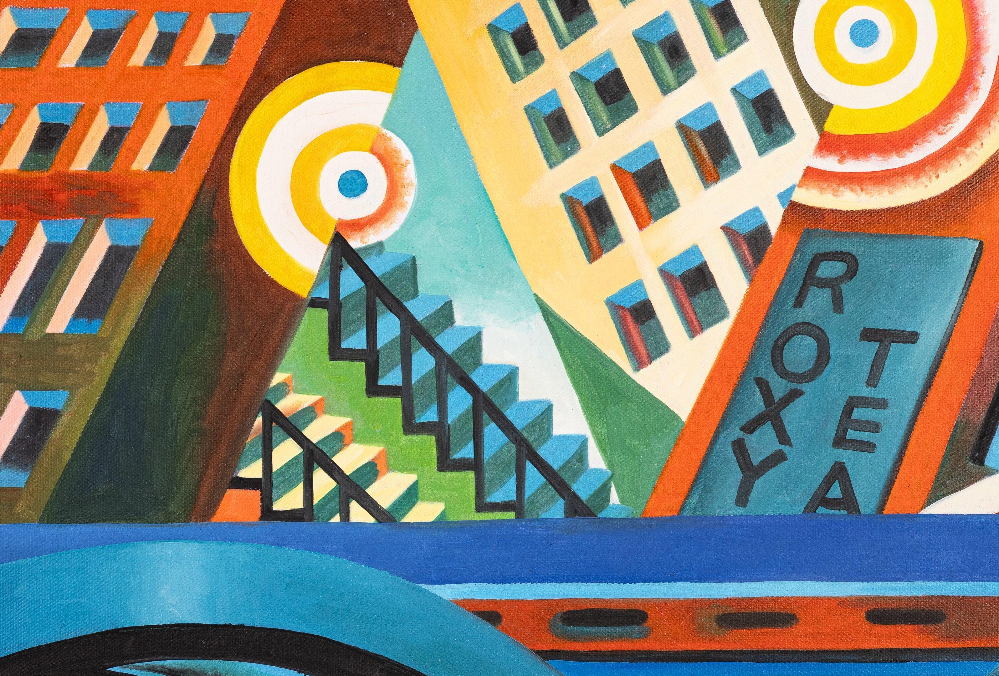 Gratte-ciel et tunnel, Depero