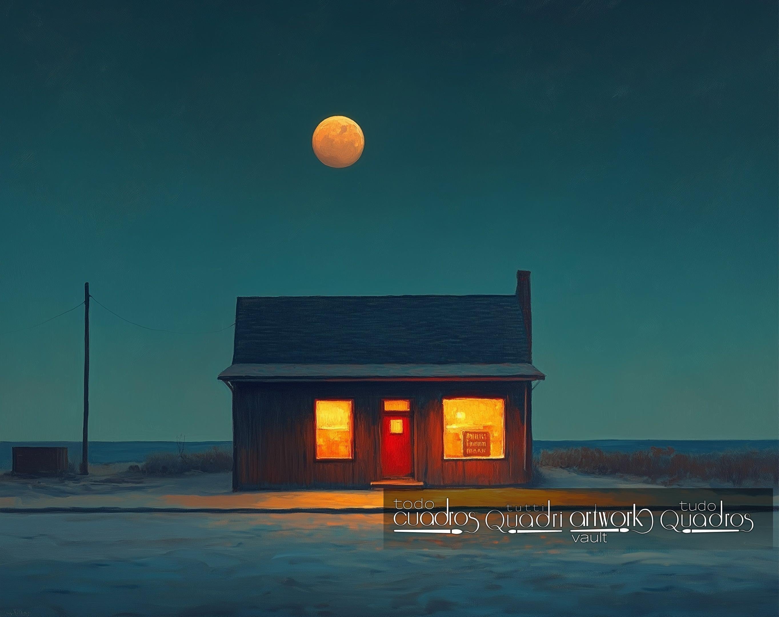Service de nuit, style Hopper