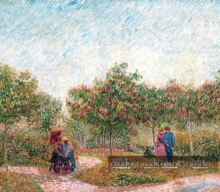 Jardin de Montmartre avec des amoureux, Van Gogh