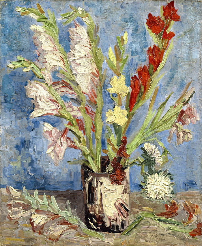 Vase avec glaïeuls et asters, Van Gogh