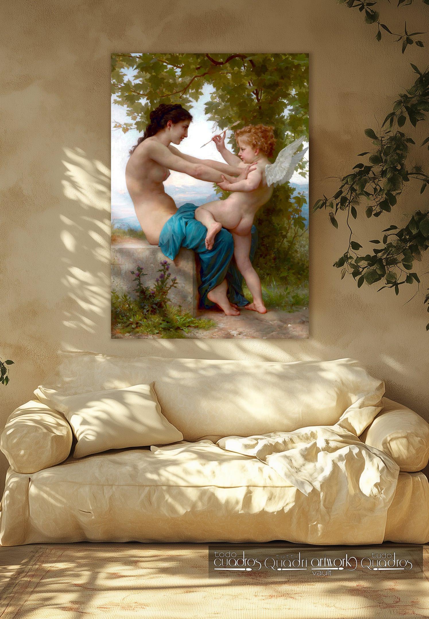 Jeune fille se défendant contre Éros, Bouguereau
