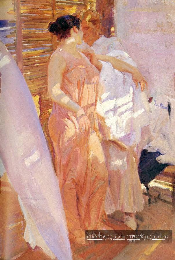 Le Peignoir rose, Sorolla