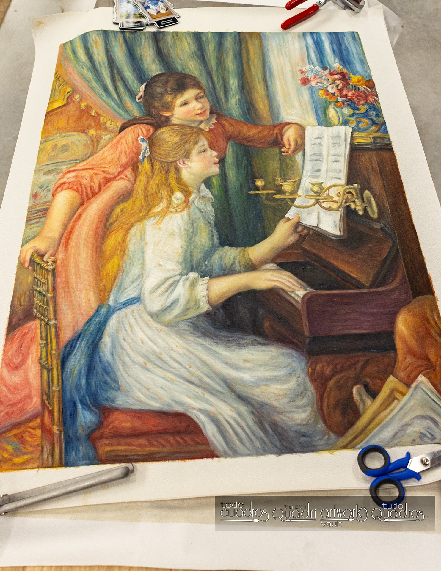 Jeunes filles au piano, Renoir