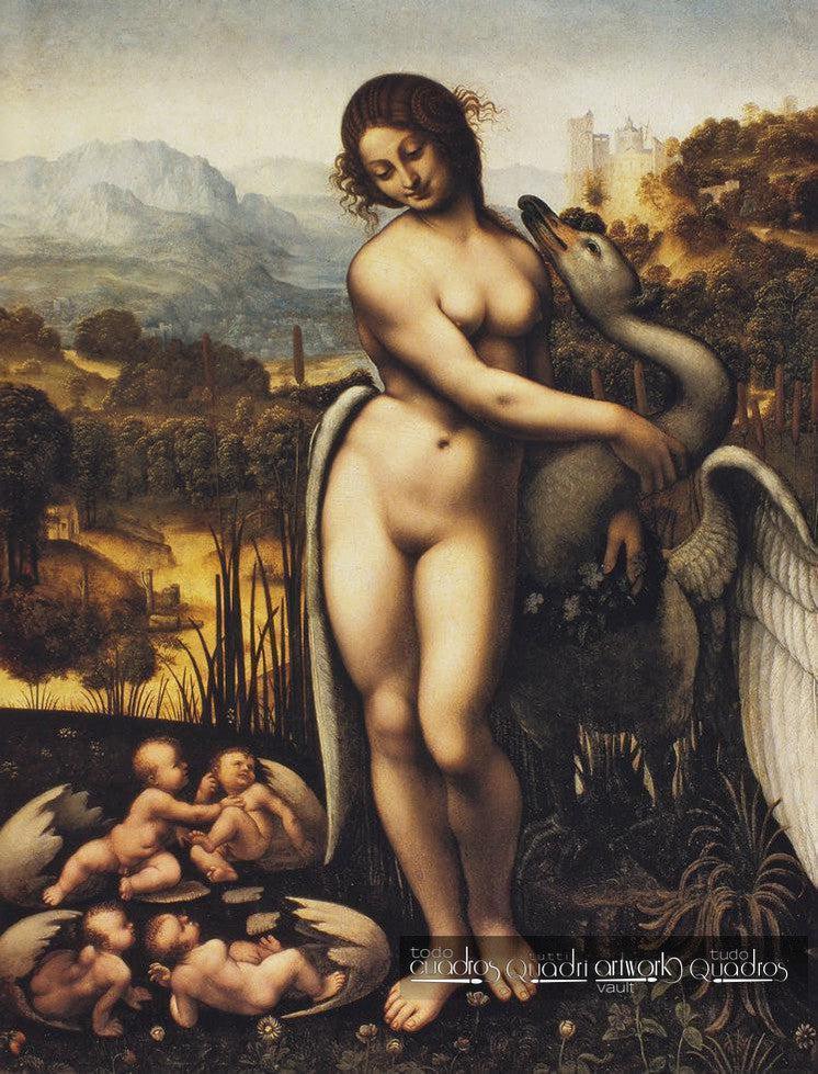 Léda et le Cygne, Léonard de Vinci