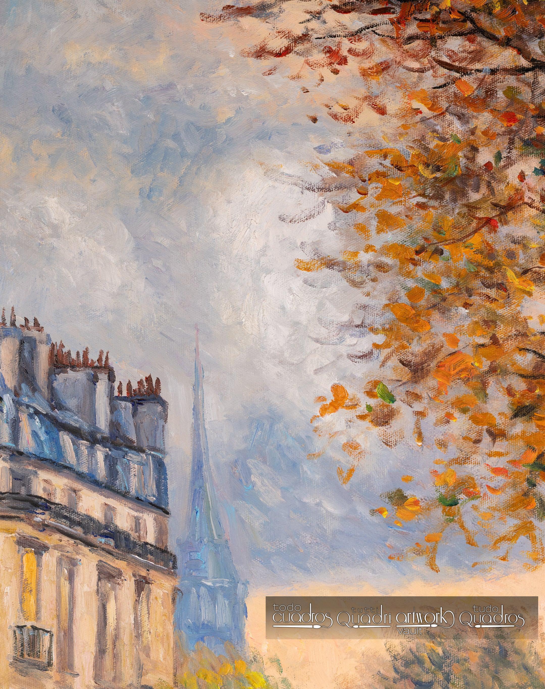Après-midi de pluie, style Monet