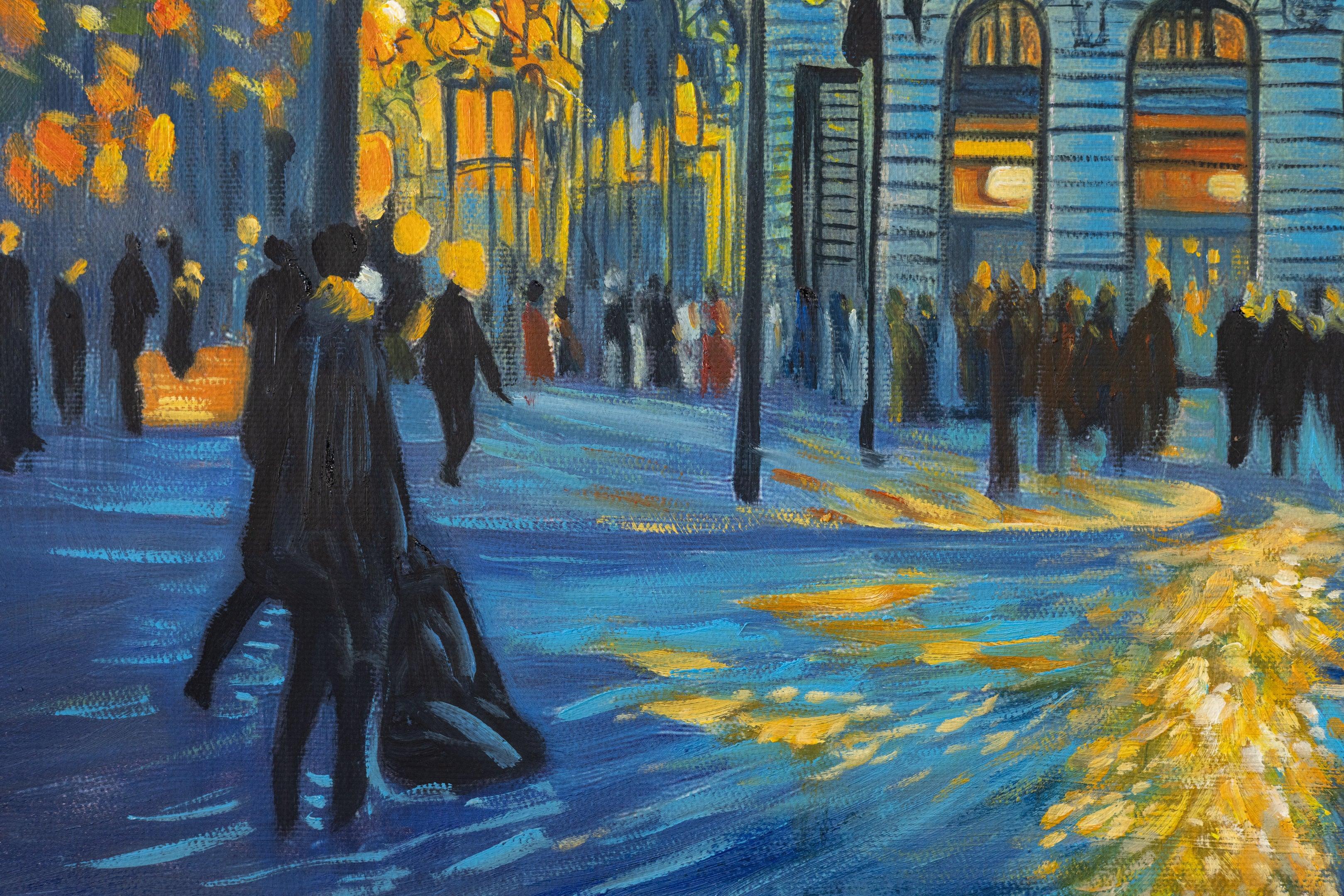 Nuit à Madrid, style Van Gogh