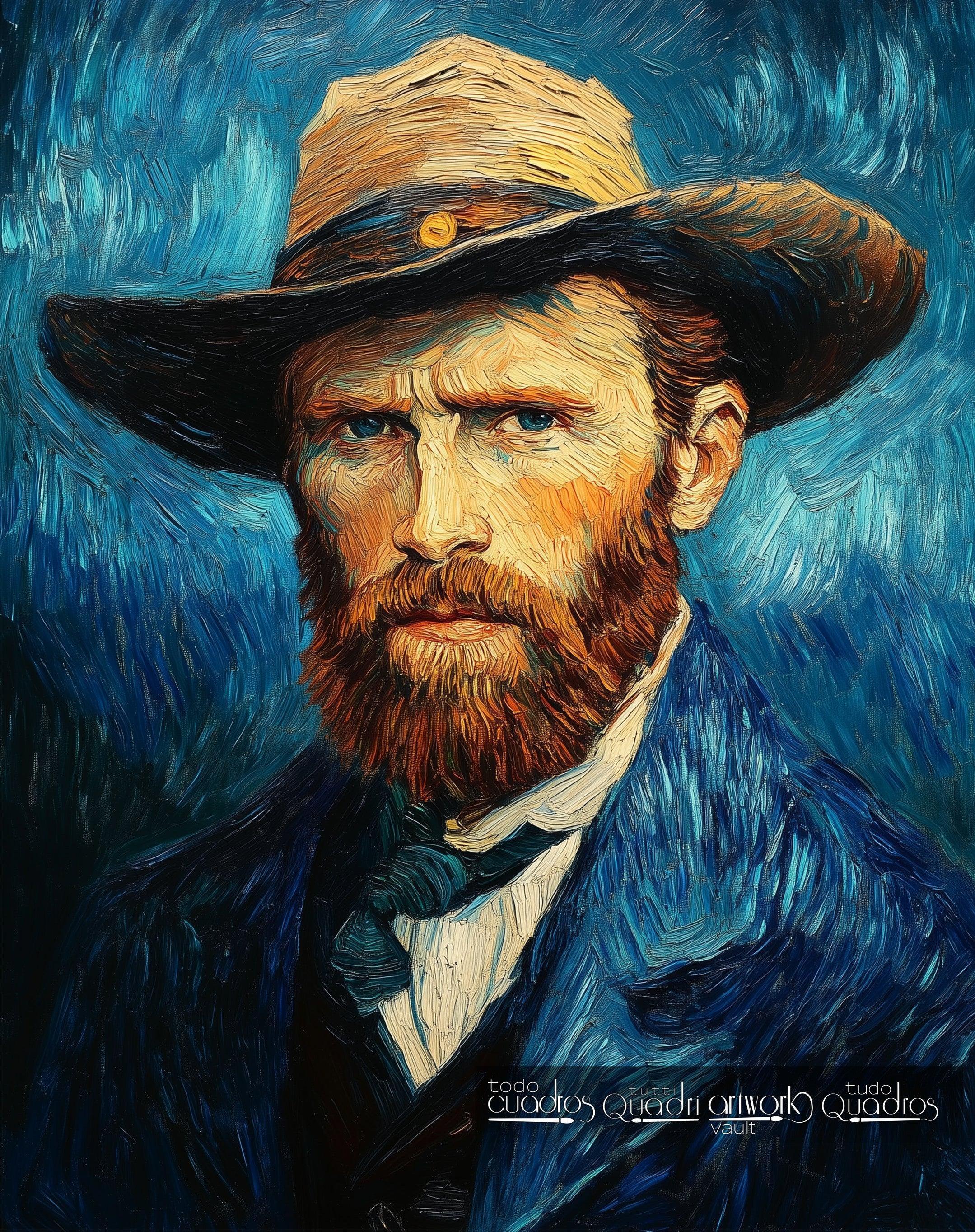 Le regard de Vincent, style Van Gogh moderne