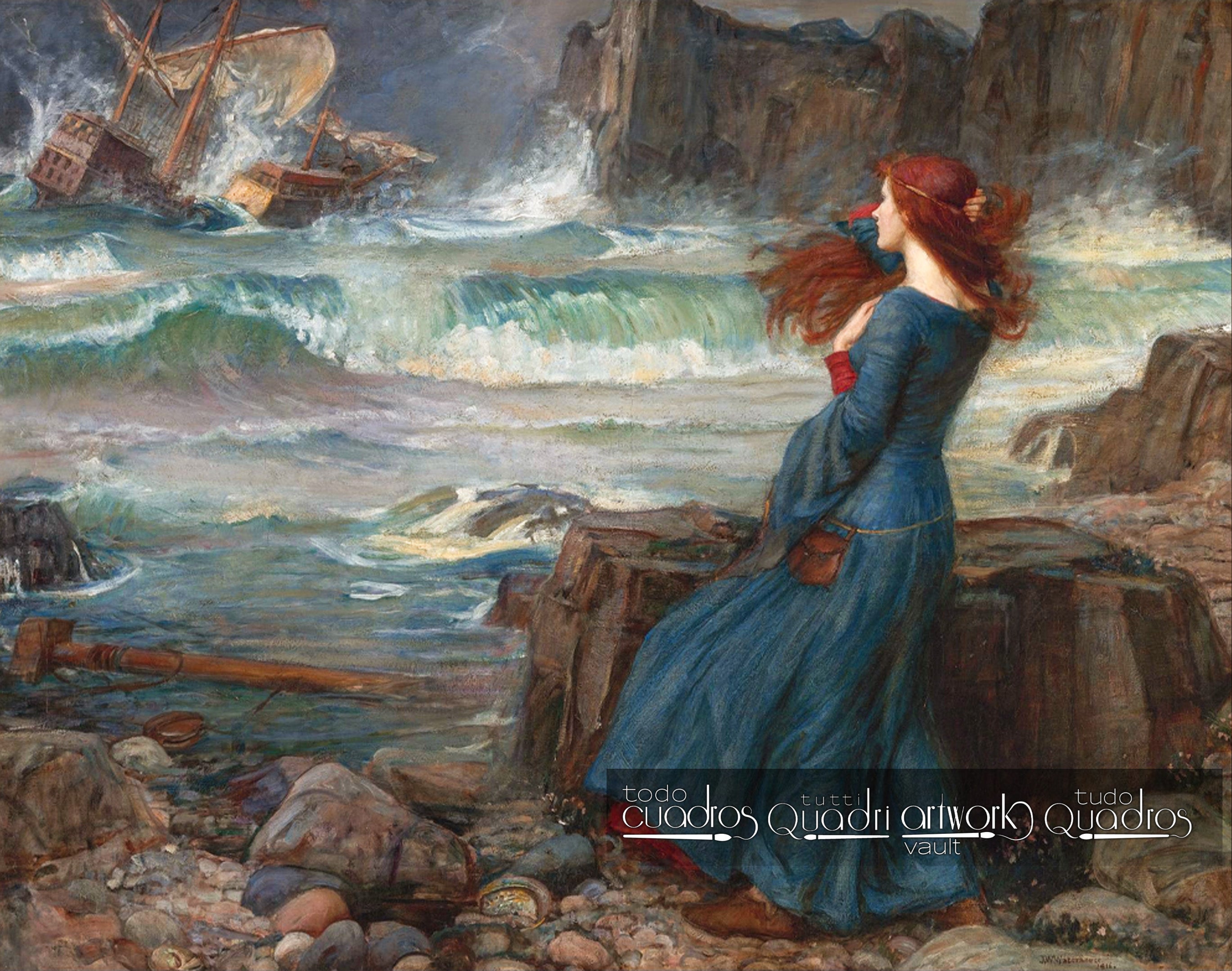 Miranda (La Tempête), J. W. Waterhouse