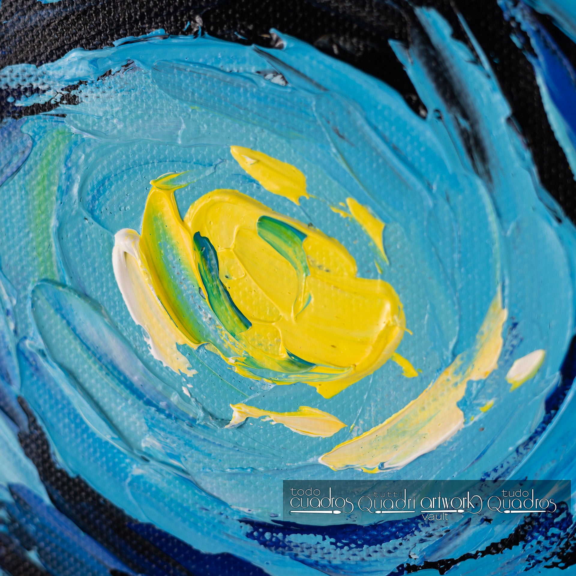 Snoopy dans la nuit étoilée, huile