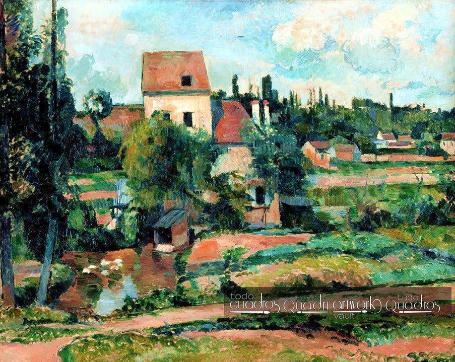 Le moulin sur la Couleuvre à Pontoise, Cézanne