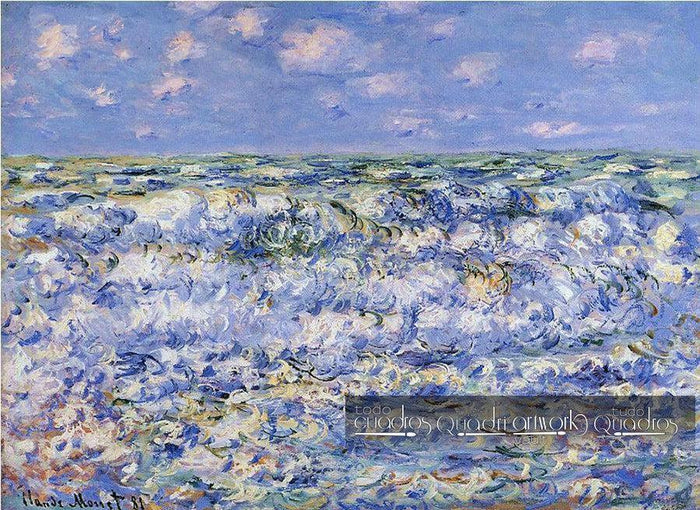 Vagues déferlantes, Monet