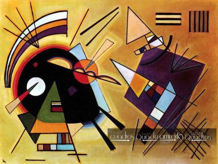 Noir et violet, Kandinsky