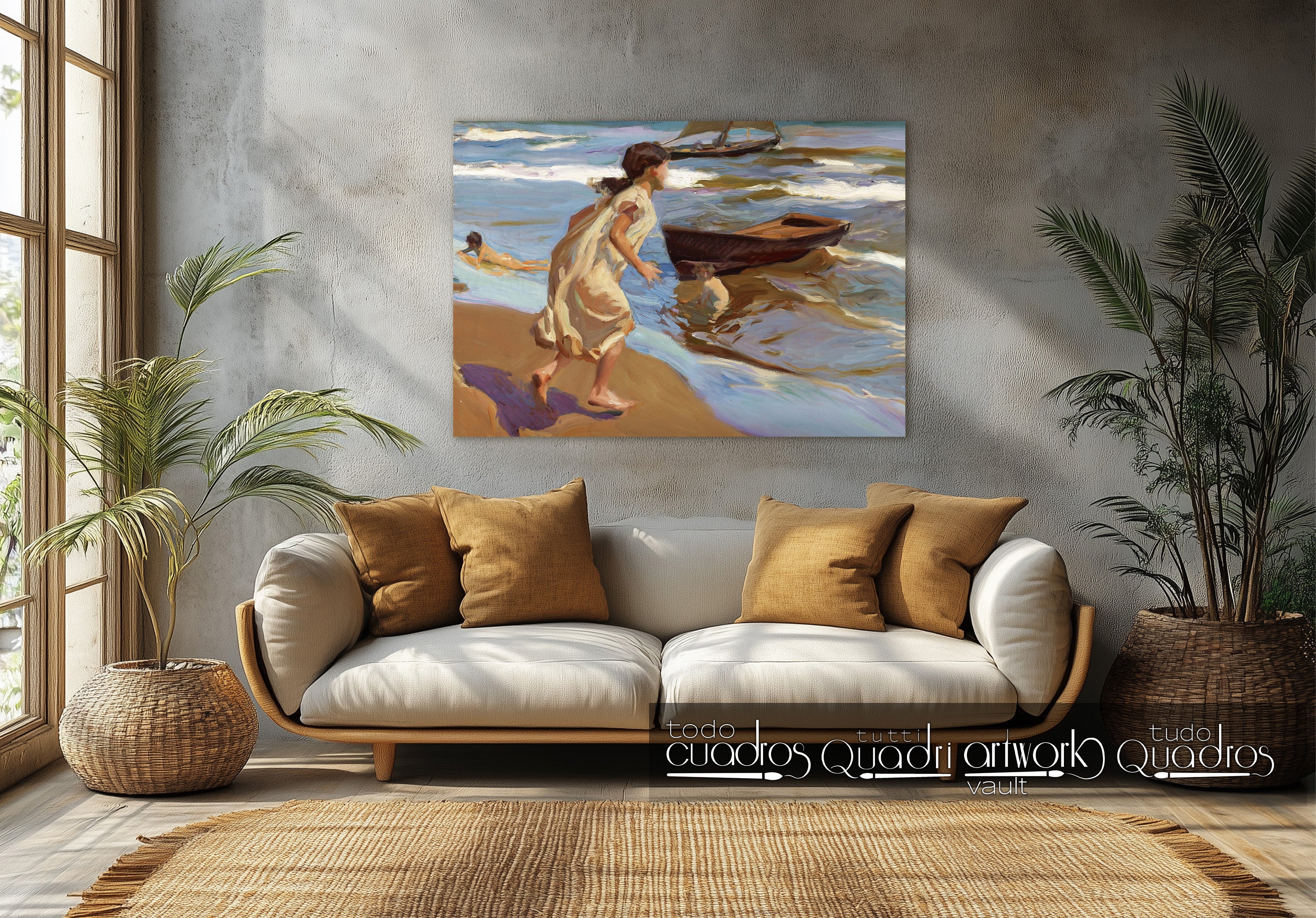 Fillette entrant dans l'eau, Sorolla