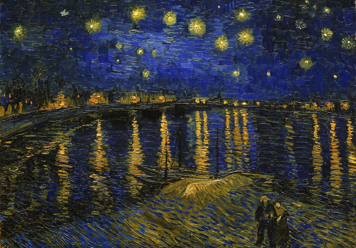 Nuit étoilée sur le Rhône, Van Gogh
