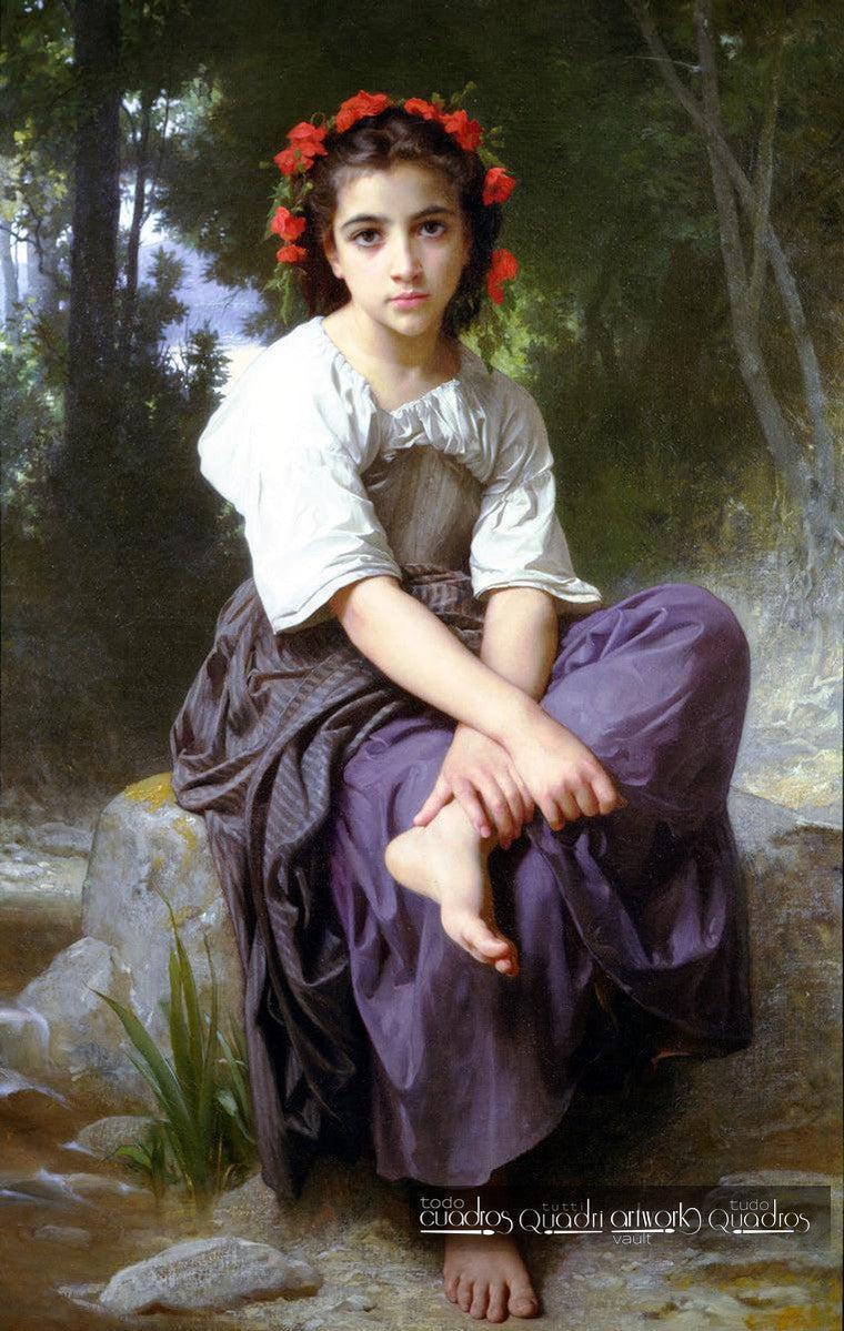 Au bord du ruisseau, Bouguereau