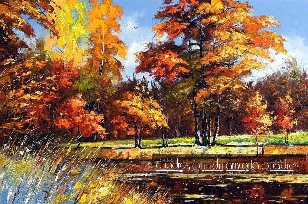 Automne, Huile de Paysage