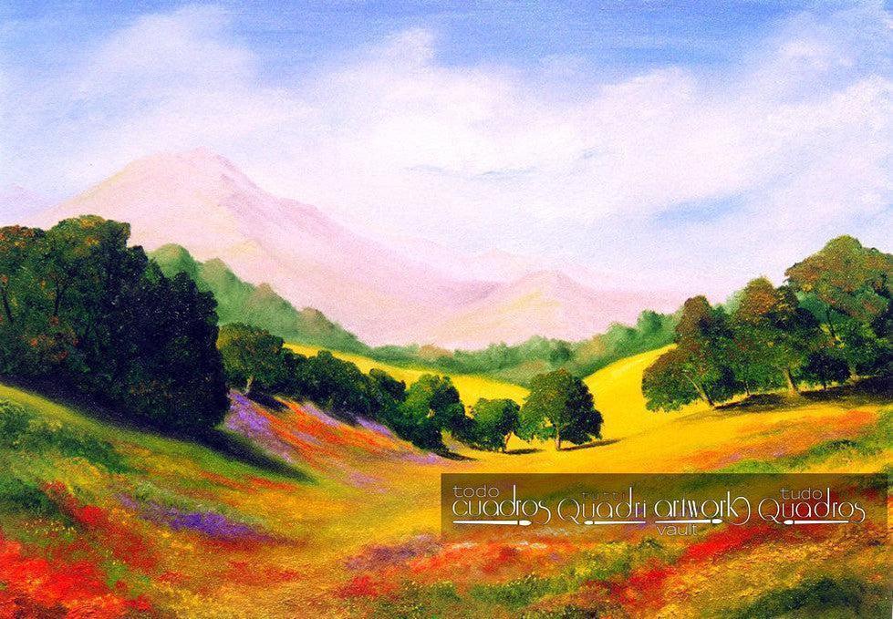 La vallée, Huile de Paysage