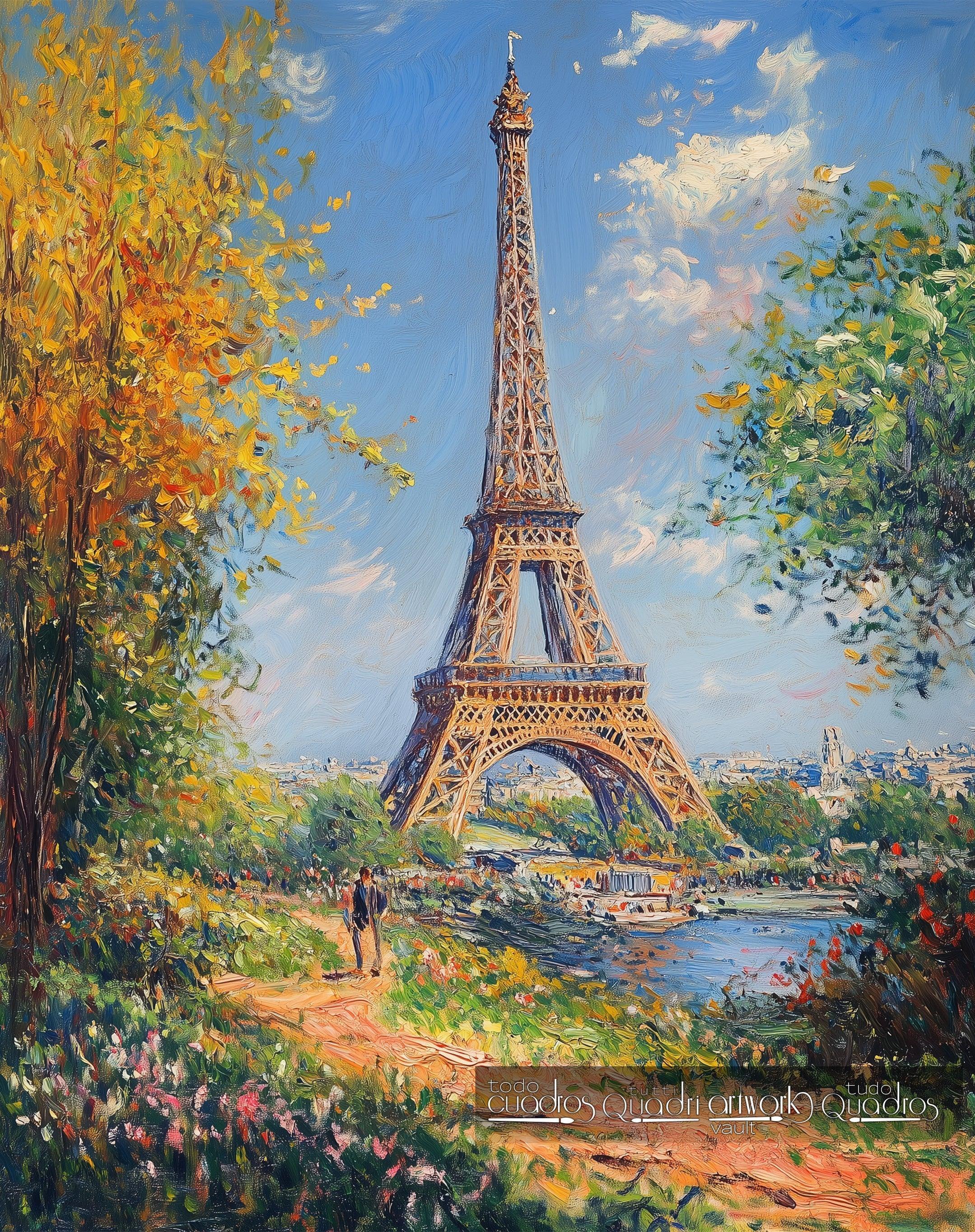Les jardins de Paris, style Monet