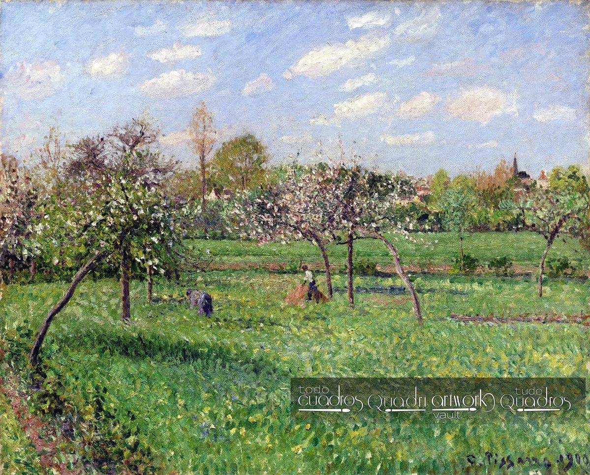 Matin de printemps avec nuages, Éragny. Pissarro
