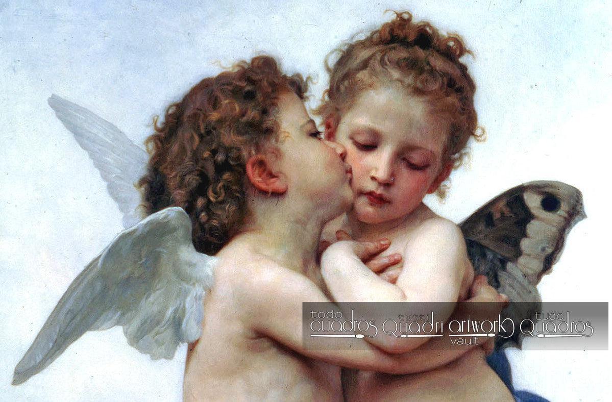 L'Amour et Psyché, enfants (détail). Bouguereau