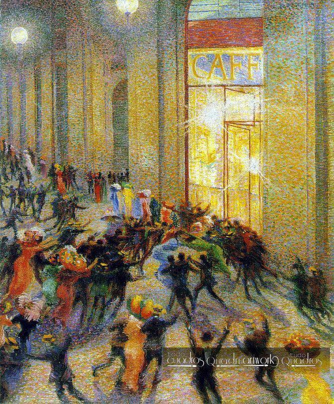 Bataille dans la galerie, Boccioni
