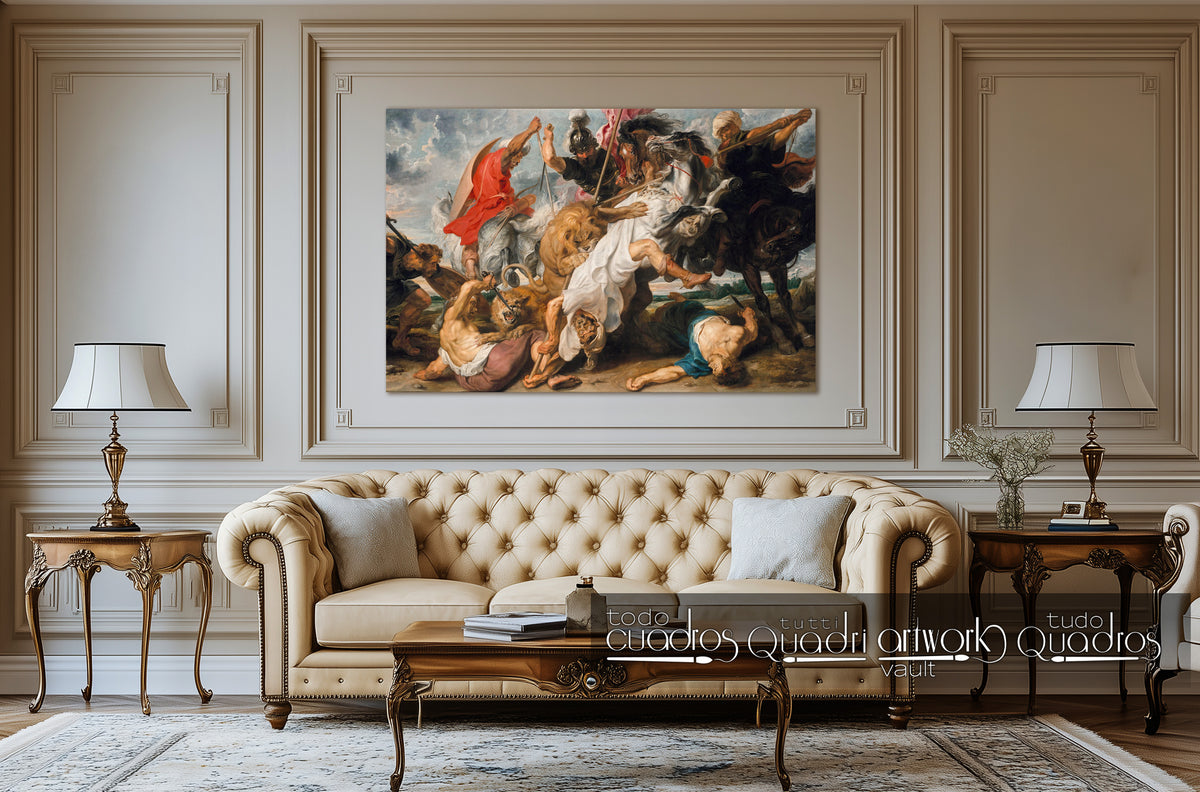 La Chasse au lion, Rubens