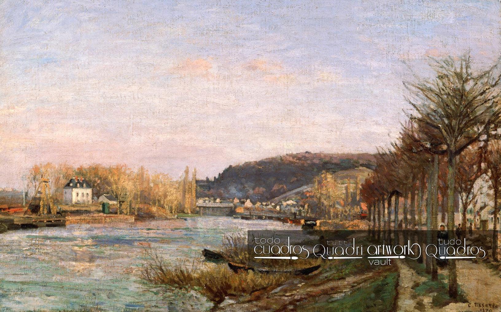 La Seine à Bougival, Pissarro
