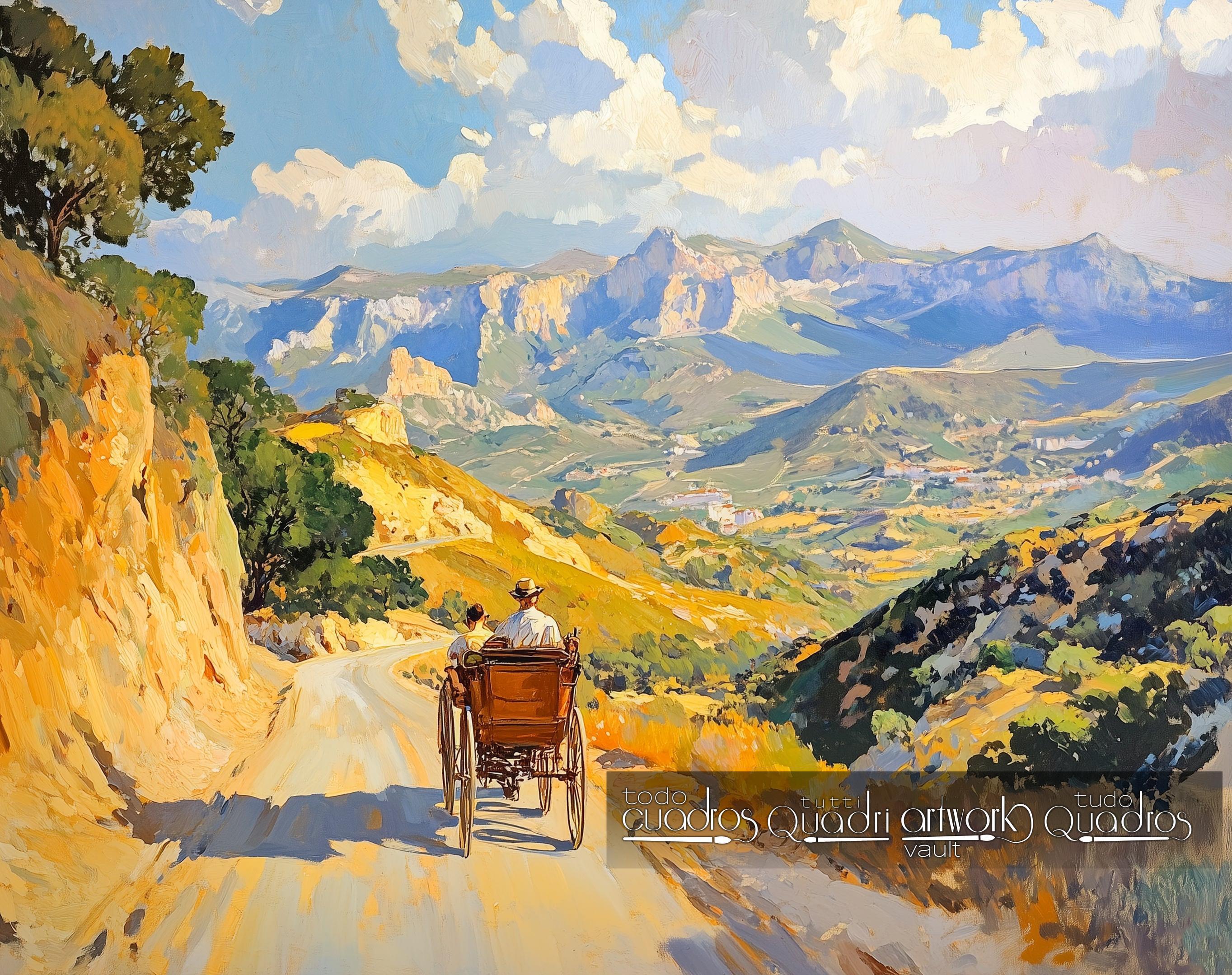 Chemin entre les montagnes, style Sorolla