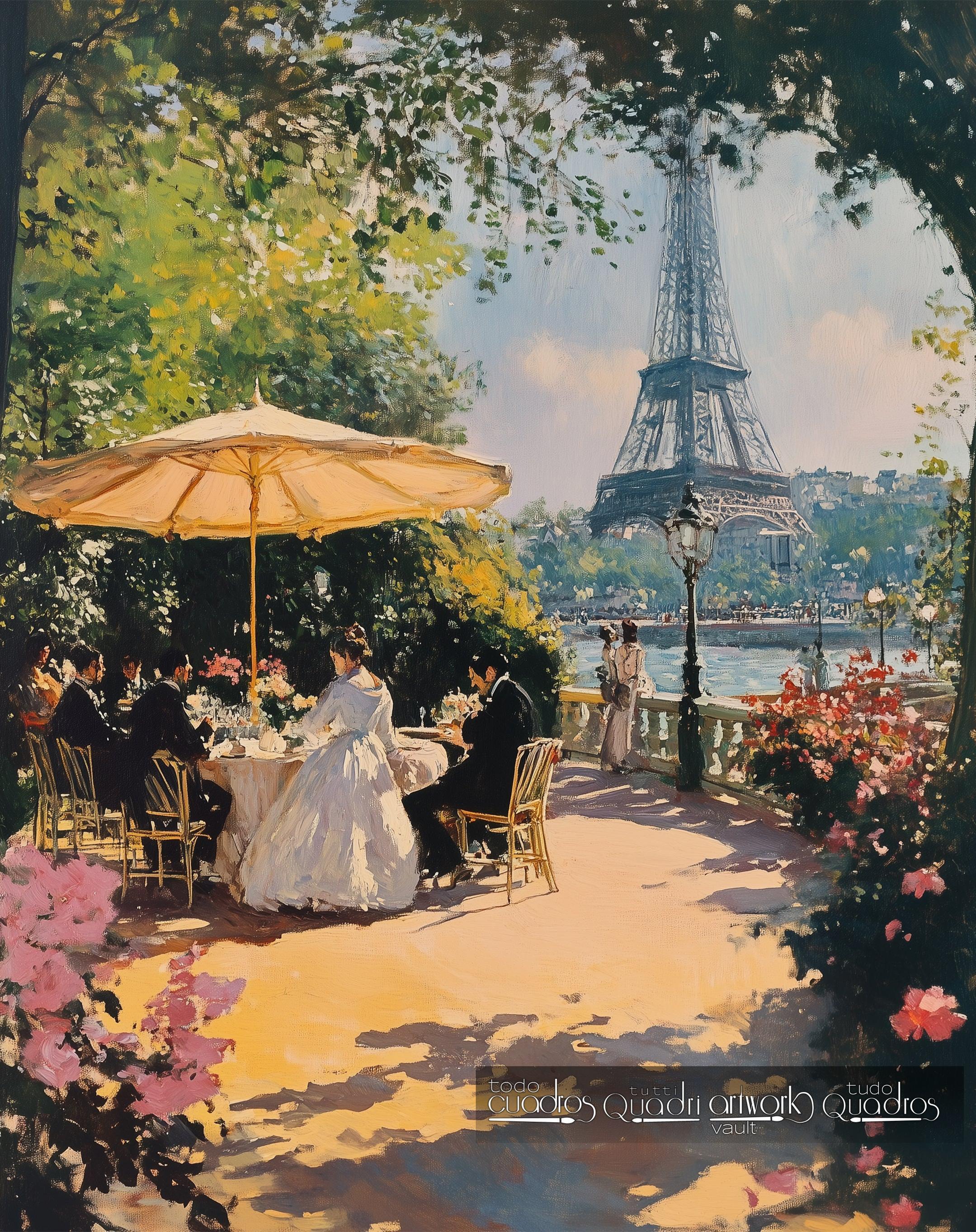 Après-midi d’été au bord de la Seine, style Sorolla