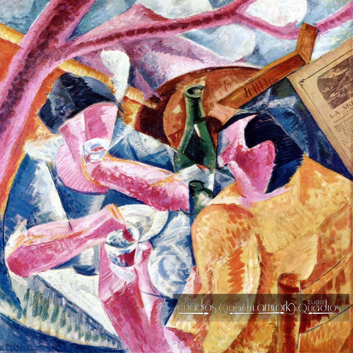 Sous la pergola à Naples, Boccioni